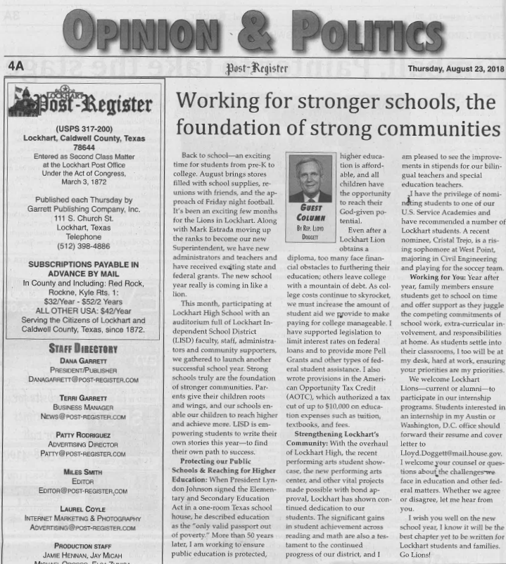 Newspaper story