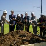 Ground breaking in Brooks city